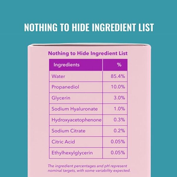Good Molecules Hyaluronic Acid Serum - Hydrating, Non-greasy formula to Moisturize, Plump - 1% HA, Anti-aging, Water-Based Skincare for Face - Image 5