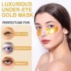 LAVONE Eye Mask-30 Pairs 24K Gold Under Eye Patches Skin Care Products-Eye Masks Skincare for Dark Circles and Puffiness,Reduce Wrinkles,Eye Bags and Fine Lines,for Women and Man,with Hair Clips - Image 2