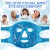 Ice Pack Cold Face, Eye Masks Reduce Face Puff, Dark Circles, Reusable Cold Hot Gel Face Eye Mask, Suitable for Women Facial SPA, Ice Face Mask for Sleeping, Headaches (Blue Updated) - Image 2