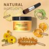 Vitamin C Face Mask with Kaolin Clay and Turmeric for Dark Spots, Dull Skin, Skincare Facial Mask for Controlling Oil and Refining Pores 5.29 Oz - Image 2