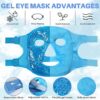 Ice Pack Cold Face, Eye Masks Reduce Face Puff, Dark Circles, Reusable Cold Hot Gel Face Eye Mask, Suitable for Women Facial SPA, Ice Face Mask for Sleeping, Headaches (Blue Updated) - Image 6