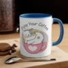 Sleeping Cat Coffee Mug - 'Enjoy Your Coffee' - Cute Kitty Lover's Gift Mug - Image 3