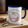 Sleeping Cat Coffee Mug - 'Enjoy Your Coffee' - Cute Kitty Lover's Gift Mug - Image 4