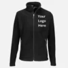 Personalized Fleece Jacket Black