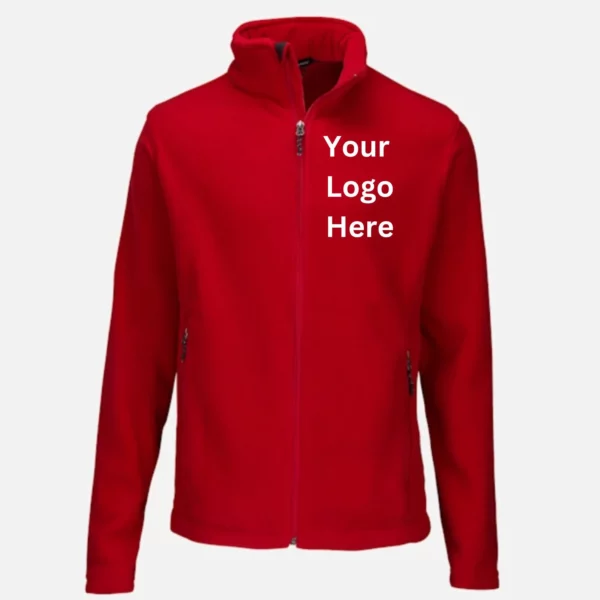 Personalized Red Fleece Jacket