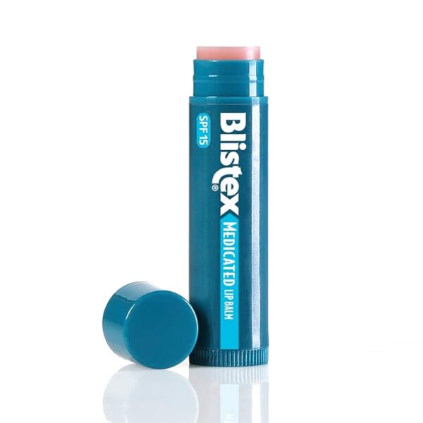 Blistex Medicated Lip Balm, 0.15 Ounce, 3 Count (Pack of 1) Prevent Dryness & Chapping, SPF 15 Sun Protection, Seals in Moisture, Hydrating Lip Balm, Easy Glide Formula for Full Coverage - Image 2