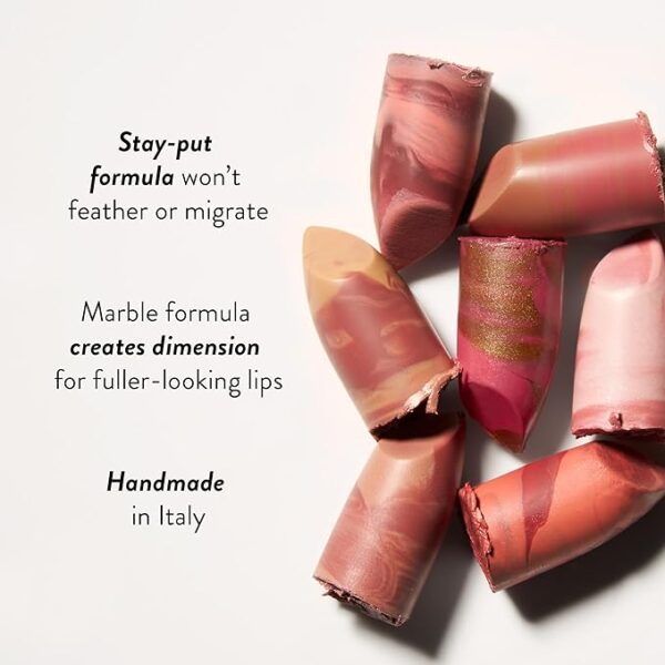 LAURA GELLER NEW YORK Italian Marble Sheer Lipstick - Berry Banana - Hydrating & Lightweight - Vitamin E & Caster Seed Oil - Cream Finish - Image 6