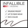 L'Oreal Paris Makeup Infallible Never Fail Original Mechanical Pencil Eyeliner with Built in Sharpener, Brown, 0.008 oz. - Image 3