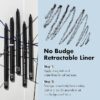 e.l.f. No Budge Retractable Eyeliner, Creamy, Ultra-Pigmented & Waterproof, Creates Bold & Defined Lines, Vegan & Cruelty-Free, Black 0.006 Oz - Image 2