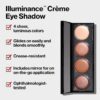 Revlon Crème Eyeshadow Palette, Illuminance Eye Makeup with Crease- Resistant Ingredients, Creamy Pigmented in Blendable Matte & Shimmer Finishes, 710 Not Just Nudes, 0.12 Oz - Image 3
