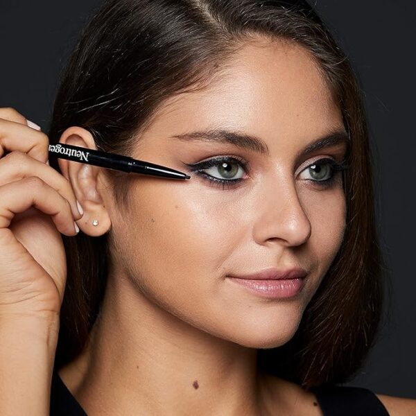 Neutrogena Intense Gel Eyeliner with Antioxidant Vitamin E, Smudge- & Water-Resistant Eyeliner Makeup for Precision Application, Dark Brown, 0.004 oz - Image 2