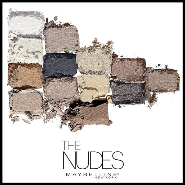 Maybelline The Nudes Eyeshadow Palette Makeup, 12 Pigmented Matte & Shimmer Shades, Blendable Powder, 1 Count - Image 3