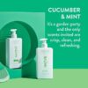 Native Shampoo and Conditioner Contain Naturally Derived Ingredients | All Hair Type Color & Treated From Fine to Dry Damaged, Sulfate & Dye Free - Cucumber & Mint, 16.5 fl oz each (2 pack) - Image 6