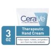 CeraVe Therapeutic Hand Cream for Dry Cracked Hands With Hyaluronic Acid and Niacinamide | Fragrance Free 3 Ounce - Image 3