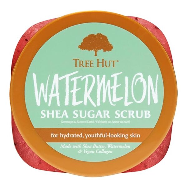 Tree Hut Watermelon Shea Sugar Scrub, 18 oz., Exfoliating & Hydrating - Image 2