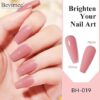Quick Dry Nail Polish 12ML, Sheer Pink Regular Color Nail Polish Water Based Holographic High Coverage Nail Lacquer Natural Nail Art No Required UV LED Air Fast Drying - Image 3