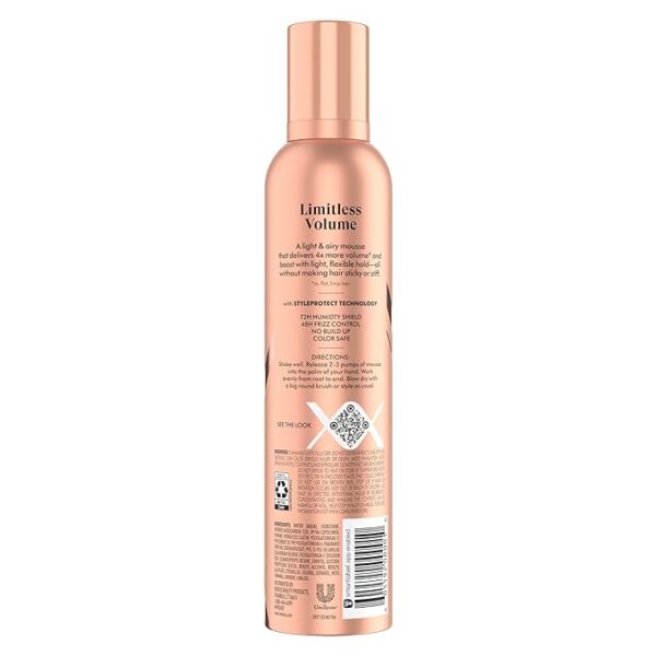 Nexxus Volumizing Foam Hair Mousse, Volume Volumizing Mousse, Hair Styling Mousse, Pink, 10.6 Ounce (Pack of 1) - Image 2