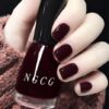 COSMOO Dark Red Quick Dry Nail Polish, Brown Red Chip-Resistant Nail Lacquer for Nail Art-12ml - Image 3