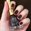 COSMOO Dark Red Quick Dry Nail Polish, Brown Red Chip-Resistant Nail Lacquer for Nail Art-12ml - Image 2