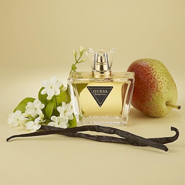GUESS Seductive Women/Femme Eau de Toilette 4 Piece Gift Set - Perfume Spray 2.5 Fl. Oz. Travel Spray 0.5 Fl. Oz., Body Lotion 3.4 Fl. Oz., & Pouch - Image 4