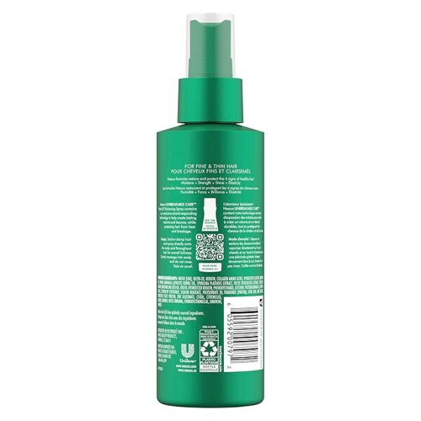 Nexxus Root Lift Thickening Spray Unbreakable Care with ProteinFusion Blend of Biotin, Keratin & Collagen Amino Acids, 6 oz - Image 2