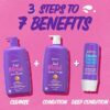 Aussie Total Miracle Hair Care Bundle: Shampoo and Conditioner with 3 Minute Deep Conditioner Treatment, Apricot & Macadamia Oil, Paraben-Free, for Damaged Hair, 26.2 Fl Oz & 8 Fl Oz, 3 Pieces - Image 5