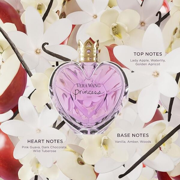 Vera Wang Princess Eau de Toilette Spray for Women, Vanilla, 3.4 Fl Ounce - Image 4