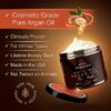 Argan Oil Hair Mask, 100% Organic Argan & Almond Oils - Deep Conditioner, Repair Dry Damaged, Color Treated & Bleached Hair - Hydrates & Stimulates Hair Growth, 8 Oz - Image 3