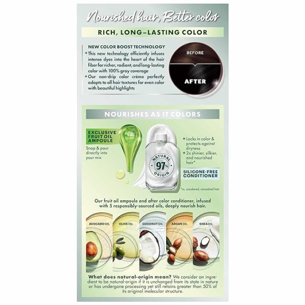 Garnier Hair Color Nutrisse Nourishing Creme, Permanent Hair Dye, 1 Count - Image 3