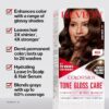 Revlon ColorSilk Tone + Gloss + Care Demi Permanent Hair Color, Hair Dye with Leave in Scalp and Hair Serum, 2x Shinier, 4x Stronger, 4.5 fl. oz - Image 2