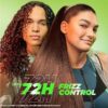 Garnier Fructis Sleek & Shine Shampoo (22 Fl Oz) + Conditioner (21 Fl Oz) Set for Frizzy, Dry Hair, Plant Keratin + Argan Oil (2 Items), 1 Kit - Image 3