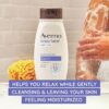 Aveeno Stress Relief Body Wash with Soothing Oat & Lavender Scent for Sensitive Skin, Moisturizing Shower Wash Gently Cleanses & Helps You Feel Calm & Relaxed, Sulfate-Free, 18 fl. oz - Image 3