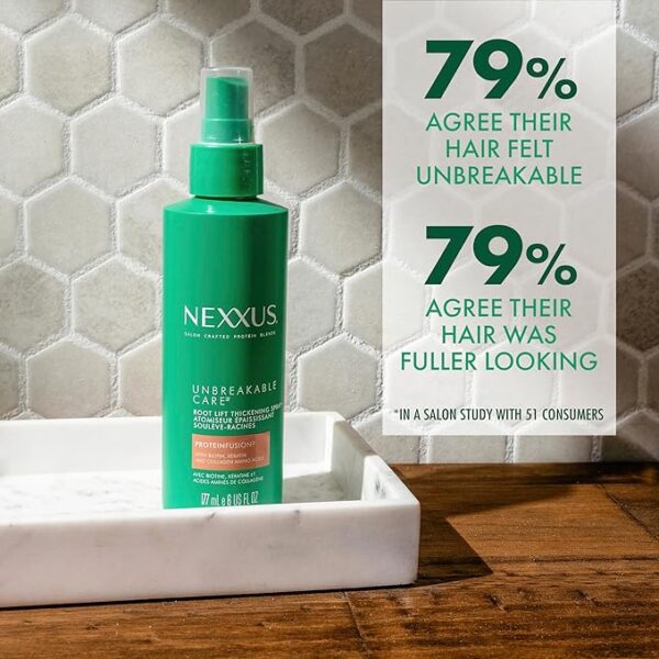 Nexxus Root Lift Thickening Spray Unbreakable Care with ProteinFusion Blend of Biotin, Keratin & Collagen Amino Acids, 6 oz - Image 6