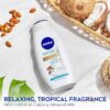 NIVEA Coconut and Almond Milk Pampering Body Wash, Moisturizing Body Wash with Nourishing Serum, Plant-Derived Oils, Essential Skin Lipids and Vitamins, 20 Fl Oz Bottle - Image 6