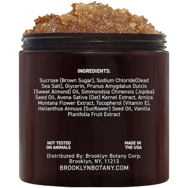 Brooklyn Botany Brown Sugar Body Scrub - Moisturizing and Exfoliating Body, Face, Hand, Foot Scrub - Fights Acne, Fine Lines & Wrinkles, Great Gifts For Women & Men - 10 oz - Image 3