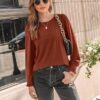 AUTOMET Long Sleeve Shirts Womens Pleated Business Casual Blouses with Smocked Cuffs - Image 5