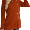 XIEERDUO Long Sleeve Tops for Women Tunics Buttons Front Slit - Image 3