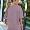 Trendy Queen Womens Fashion Workout T Shirts Athletic Plus Size Tops Summer Trendy Clothes 2024 Short Sleeve Spring Tee - Image 4