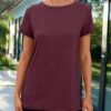 AUTOMET Shirts for Women Summer Spring Tops Short Sleeve Oversized T Shirts Fashion Basic Casual Tee Clothes 2024 Trendy - Image 3