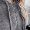 Century Star Womens Fuzzy Hoodies Pullover Sport Hoodie Cozy Oversized Pockets Hooded Sweatshirt Athletic Fleece Hoodies - Image 2
