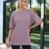 Trendy Queen Womens Fashion Workout T Shirts Athletic Plus Size Tops Summer Trendy Clothes 2024 Short Sleeve Spring Tee - Image 2