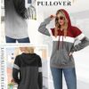 AURUZA Hoodies for Women with Pocket, Long Sleeve Sweatshirt Women Pullover, Causal Loose Fit Pullover Tunic Top Fall Clothes - Image 5