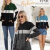 AURUZA Hoodies for Women with Pocket, Long Sleeve Sweatshirt Women Pullover, Causal Loose Fit Pullover Tunic Top Fall Clothes - Image 6