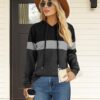 AURUZA Hoodies for Women with Pocket, Long Sleeve Sweatshirt Women Pullover, Causal Loose Fit Pullover Tunic Top Fall Clothes - Image 2