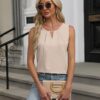Blooming Jelly Womens Summer Tank Top Sleeveless Business Casual Outfits - Image 3