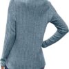 Buauty Womens Long Sleeve Sweaters Henley Shirts V Neck Tunic Tops for Womens Fall Fashion Sweaters Trendy - Image 5
