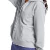 Hanes Women's Hoodie, Ecosmart Fleece Full-zip Hoodie, Zip-up Hooded Sweatshirt - Image 3
