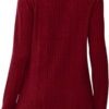Saloogoe Womens Long Sleeve Tops V Neck Shirts Lightweight Tunic Sweaters Fashion - Image 6