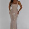 Sequin Mermaid Prom Dresses for Women 2025 Sparkly Scoop Neck Bodycon Long Formal Party Gown Open Back - Image 4