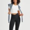 BALEAF Women's Knee Length Capri Leggings with Pockets High Waisted Stretch for Casual Summer Yoga Workout Exercise - Image 6